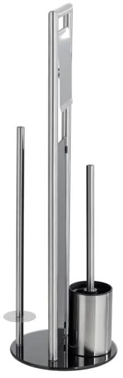 WENKO 24981800 - Set WC RAVINA, 20 x 70 cm, inox/argintiu