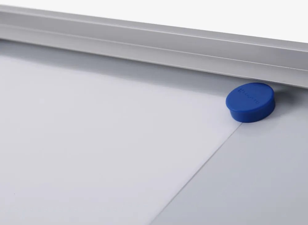 Vitrina informații interioare Economy 1 x A4 - spate din tablă, ignifugă, aluminiu