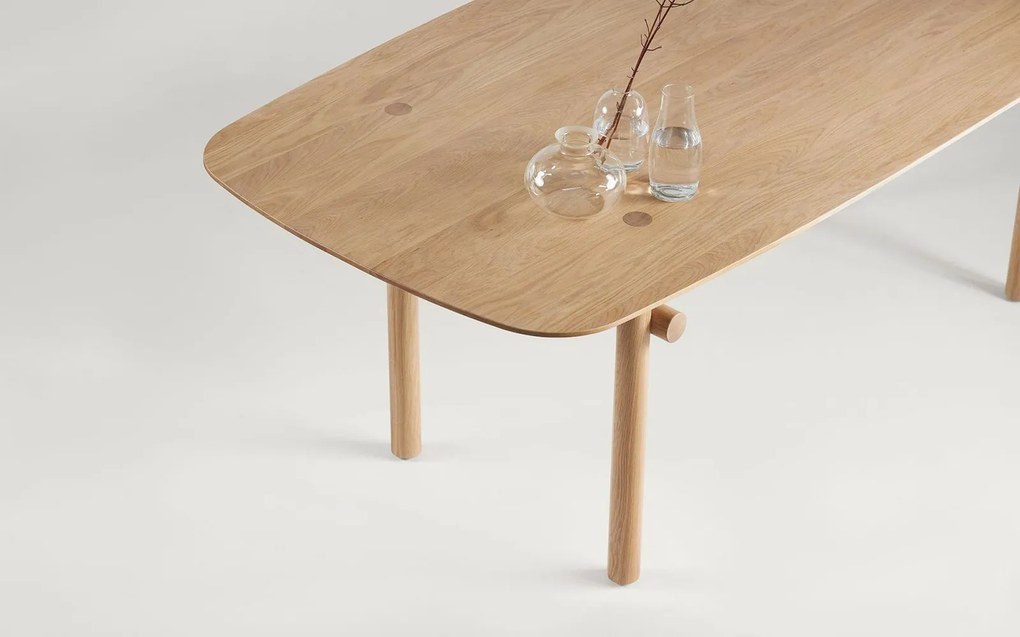 Masă lemn masiv Steekla – 220/, 280 × 100 × 75 cm - 280×100×75