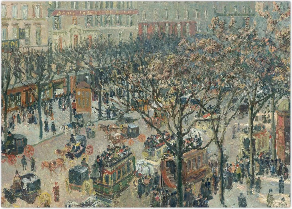 Tablou - Camille Pissarro, Boulevard des Italiens, Morning, Sunlight, reproducere (70x50 cm)