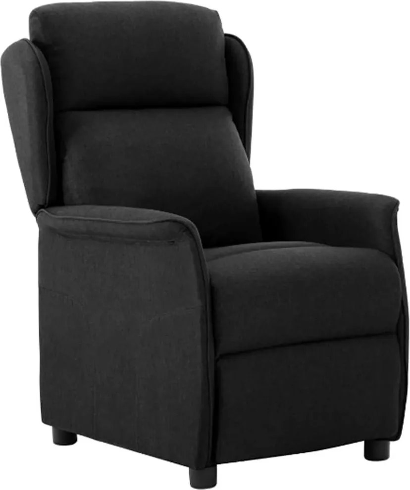 vidaXL Fotoliu recliner Negru 66.5 x 94 x 101.5 cm Poliester