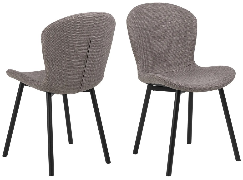 MAZZONI EXPORT FIORA Gri deschis Taupe (material Basel 34) - SCAUN MODERN TAPIȚAT PENTRU SALON/SUFRAGERIE LOFT