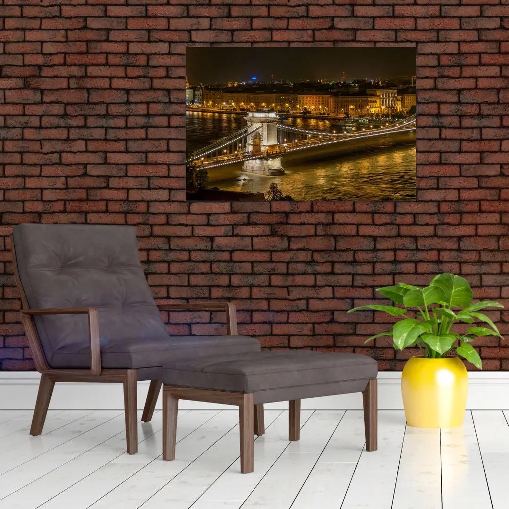 Tablou orașului nocturn (90x60 cm)