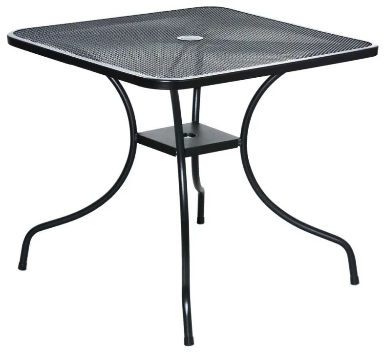 Masă de grădină metalică ZWMT-80 - pătrat 80 x 80 cm