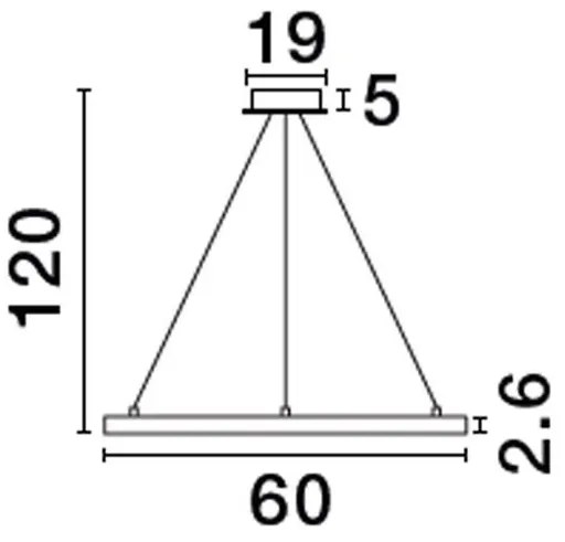 Lustra LED dimabila design circular EMPATIA D-60cm