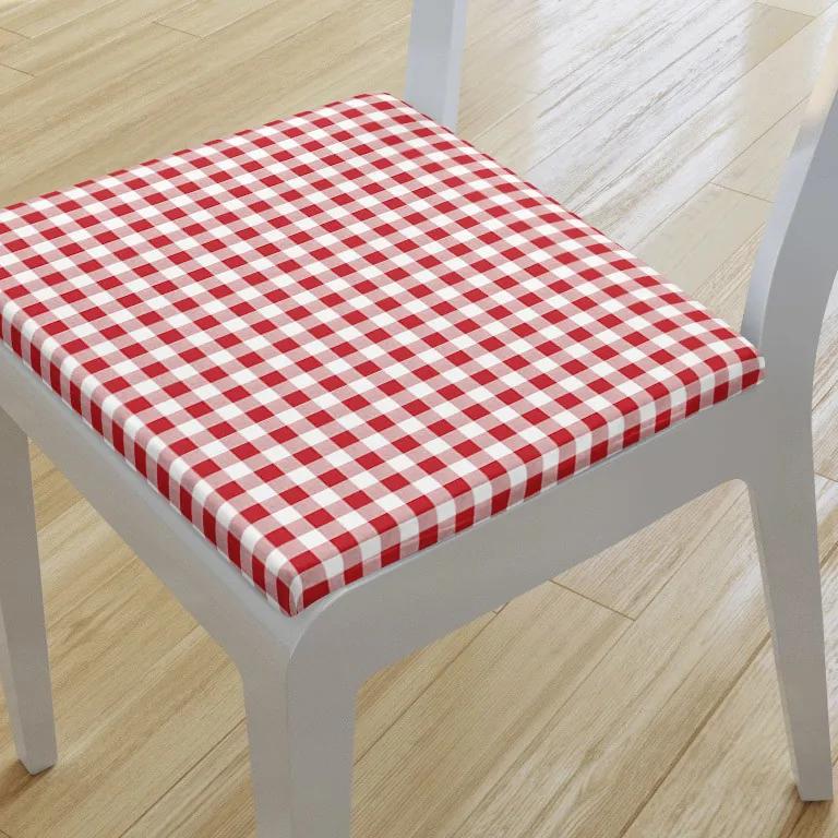 Goldea pernă pentru scaun 38x38 cm - carouri roșii și albe 38 x 38 cm
