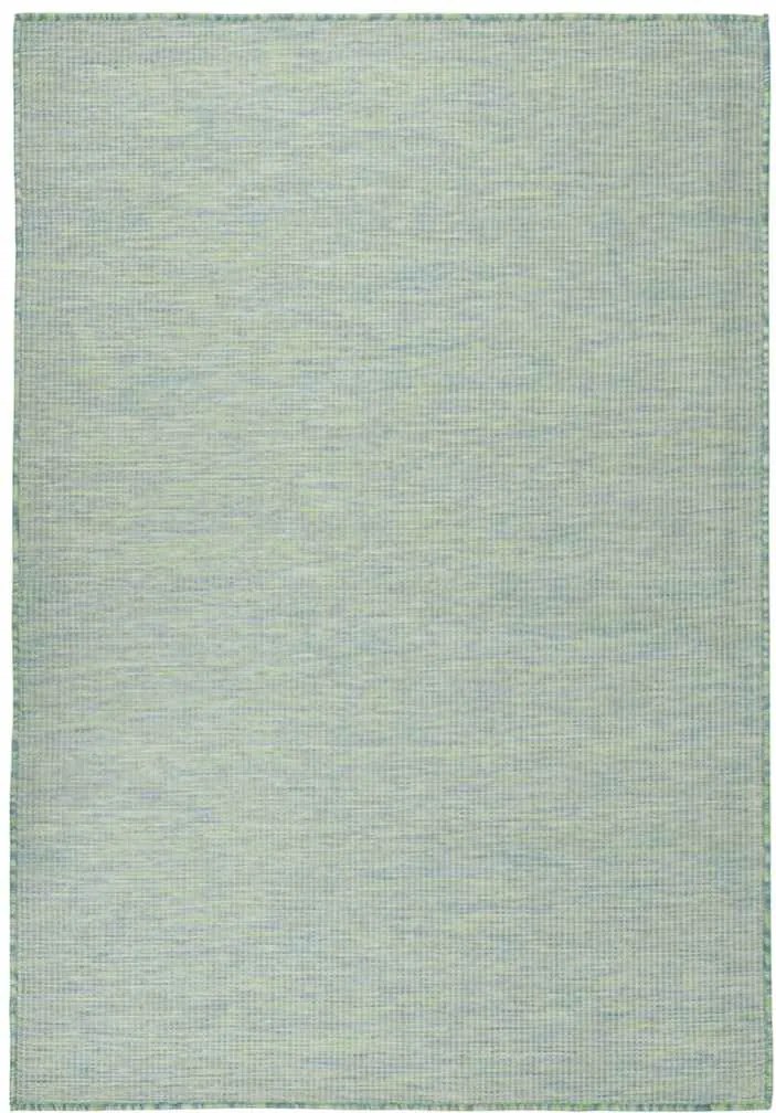 vidaXL Covor de exterior, turcoaz, 160x230 cm, țesătură plată