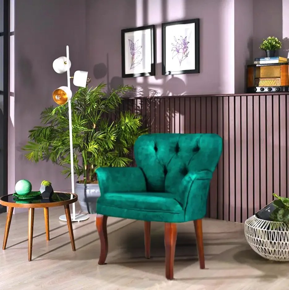 Fotoliu tip berjer, Cafe Homs,verde