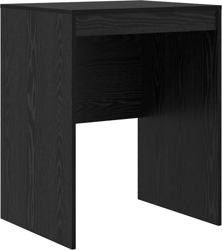 vidaXL Birou Stejar Negru 60 x 50 x 76 cm