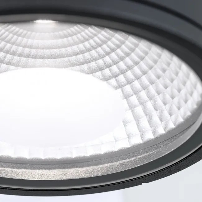 Spot LED aplicat cu protectie la umiditate IP65, SPUTNIK 14,5cm, negru