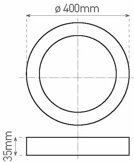 Plafonieră LED FENIX LED/32W/230V 3800K d. 40 cm