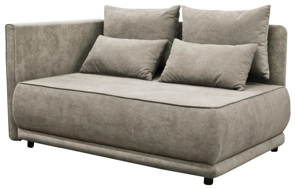 Canapea extensibila, bej gri Taupe, pe stanga, LIAMI