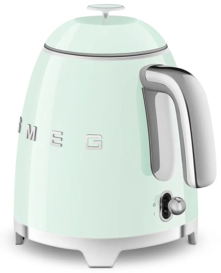 Ceainic electric verde deschis din oțel inoxidabil 800 ml Retro Style – SMEG