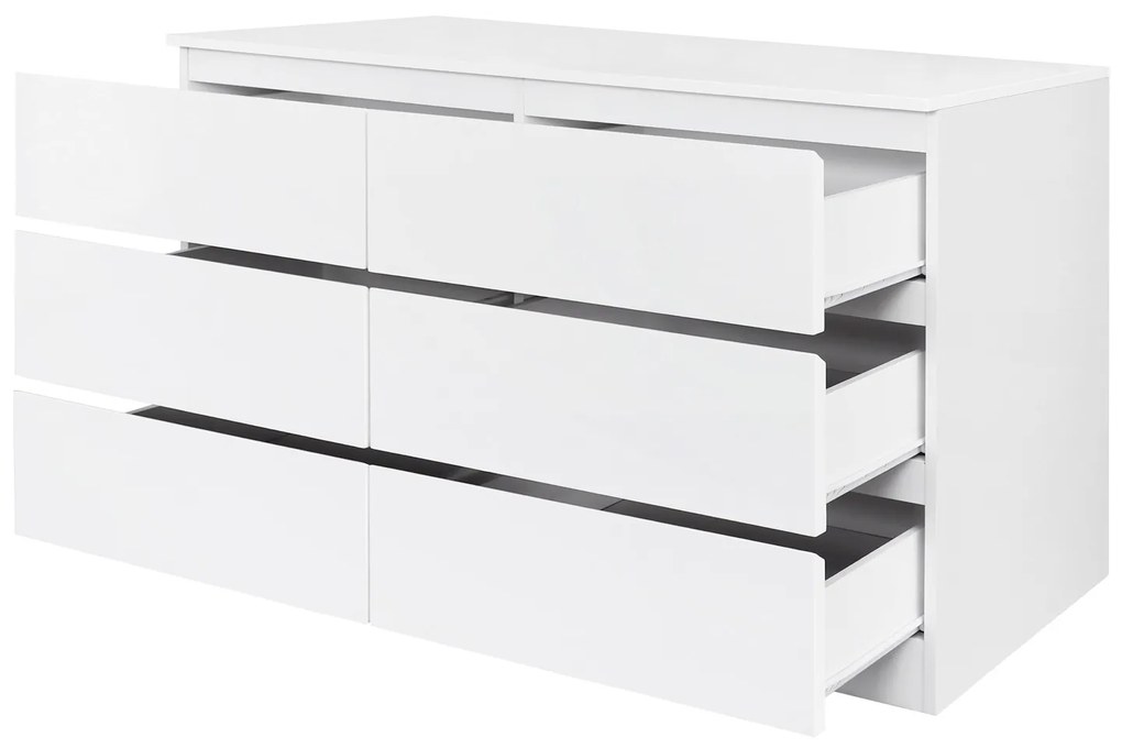 Servanta din MDF 120x39,5x73 cm alba