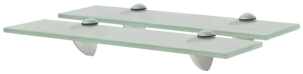 vidaXL Rafturi suspendate, 2 buc., 40 x 20 cm, sticlă, 8 mm