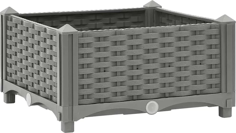 vidaXL Strat înălțat, 40x40x23 cm, polipropilenă