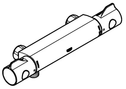 GROHE 34561000 - Baterie termostatică pentru duș DN 15, crom lucios