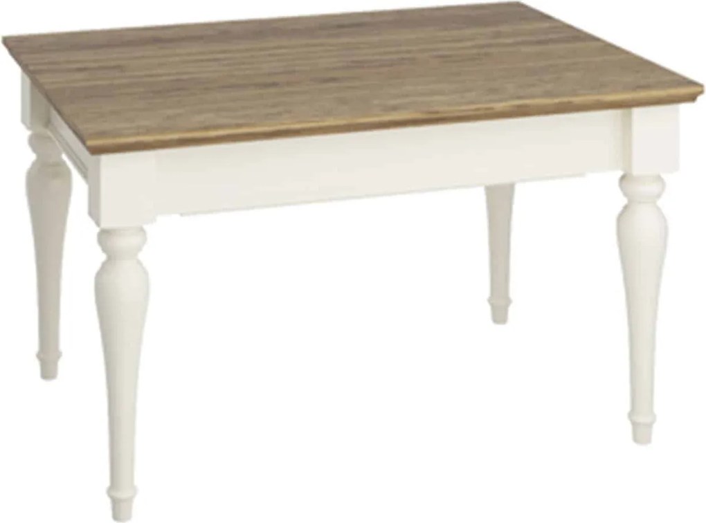 Masuta lemn masiv crem de Cafea Provence Extensibila /72cm -Natur, 90 × 60 × 52,5 cm