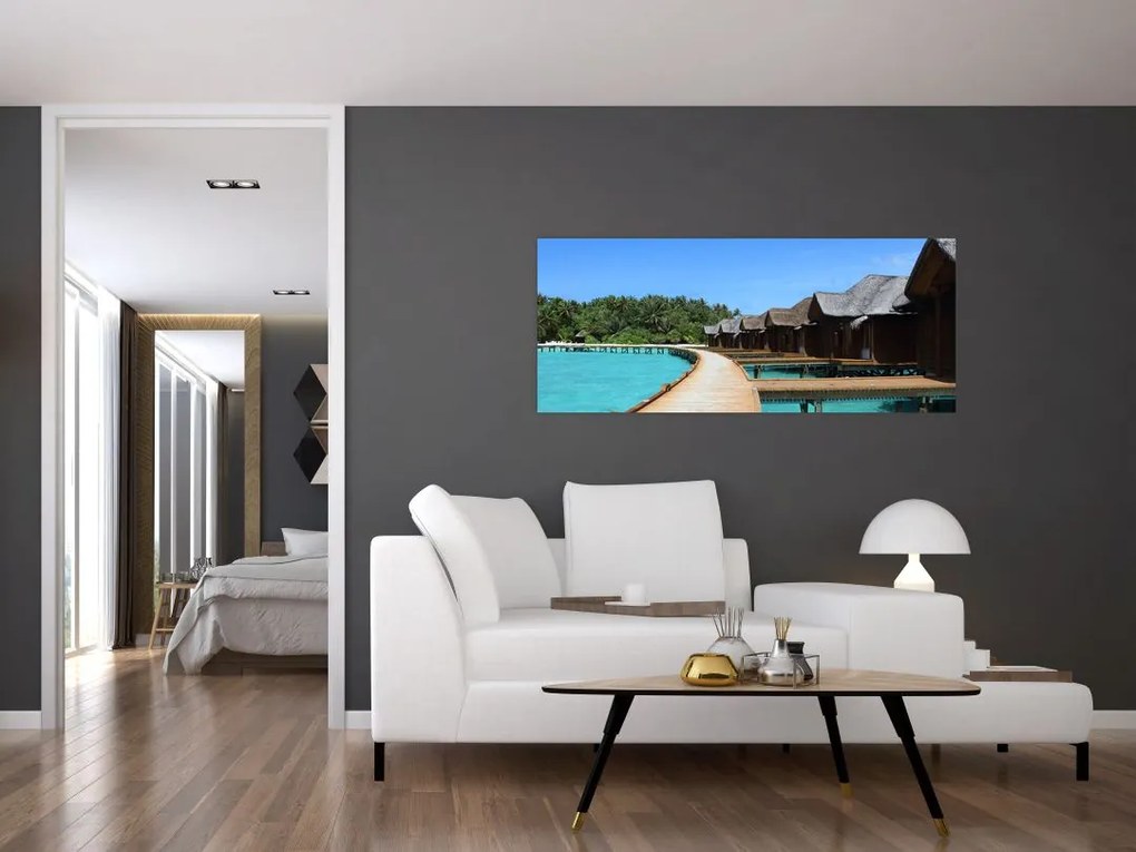 Tablou cu Maledive (120x50 cm)