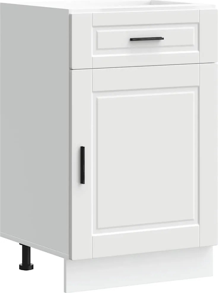 vidaXL Dulap de bază de bucătărie „Porto” din lemn prelucrat alb