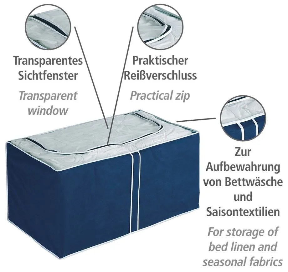 Cutie depozitare Wenko Ocean, 48 x 53 cm, albastru