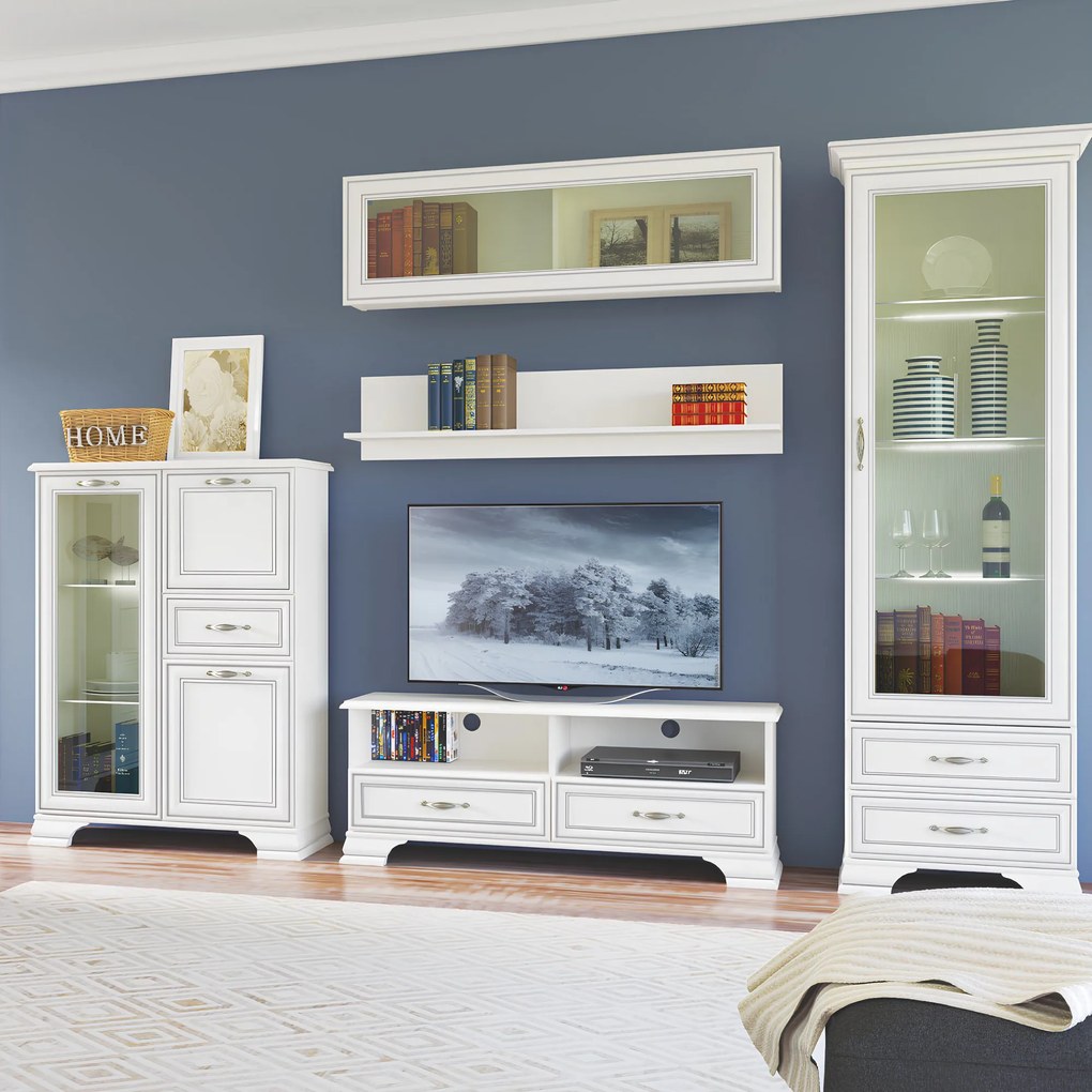Comodă TV 2s, woodline crem, TIFFY 14
