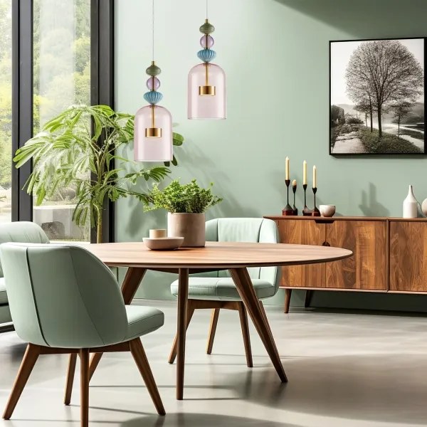 Lustră LED pe cablu ARTE LED/12W/230V d. 16 cm alamă