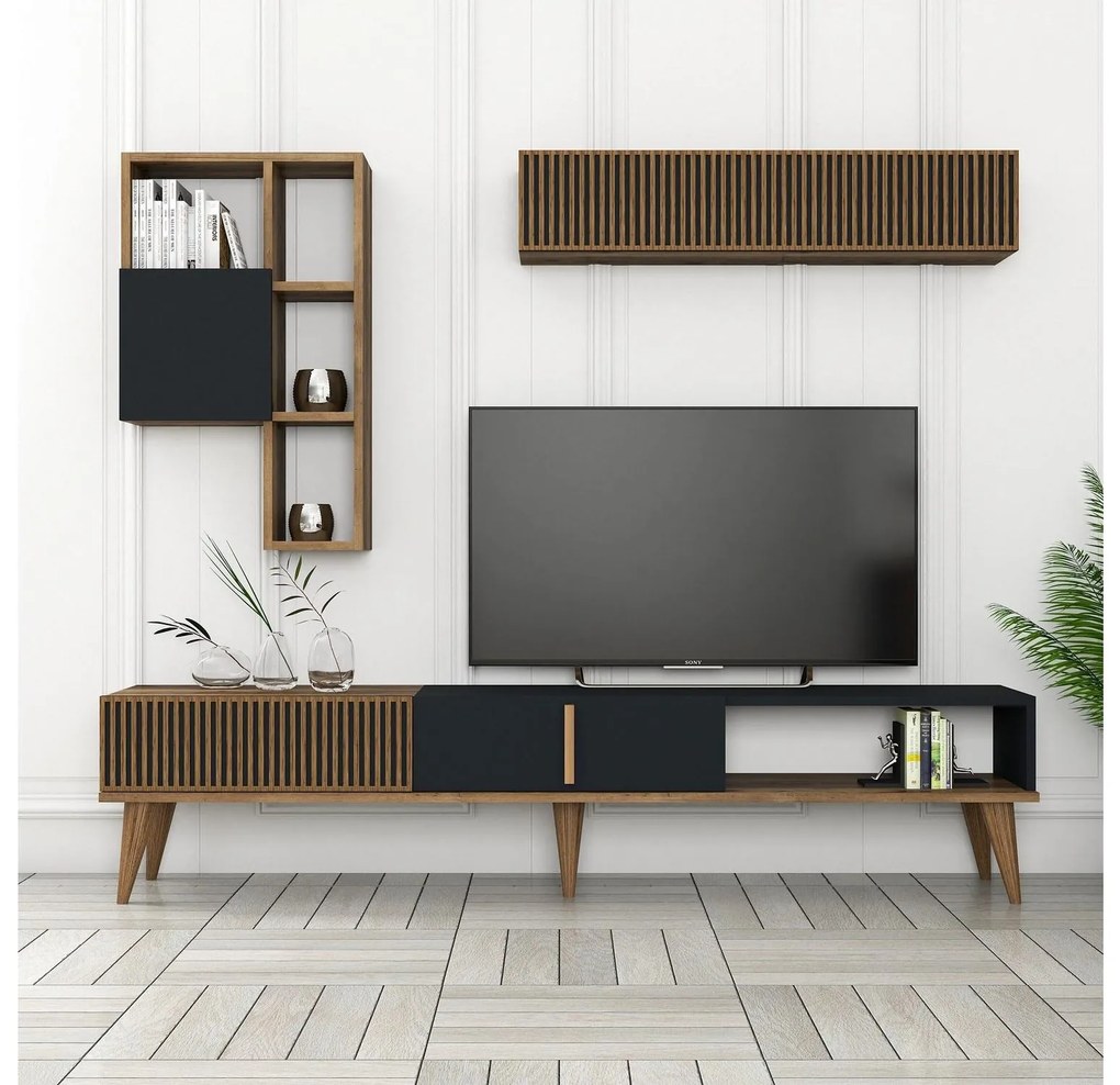 Mobilier living Milhouse (Nuc + antracit). 1088803