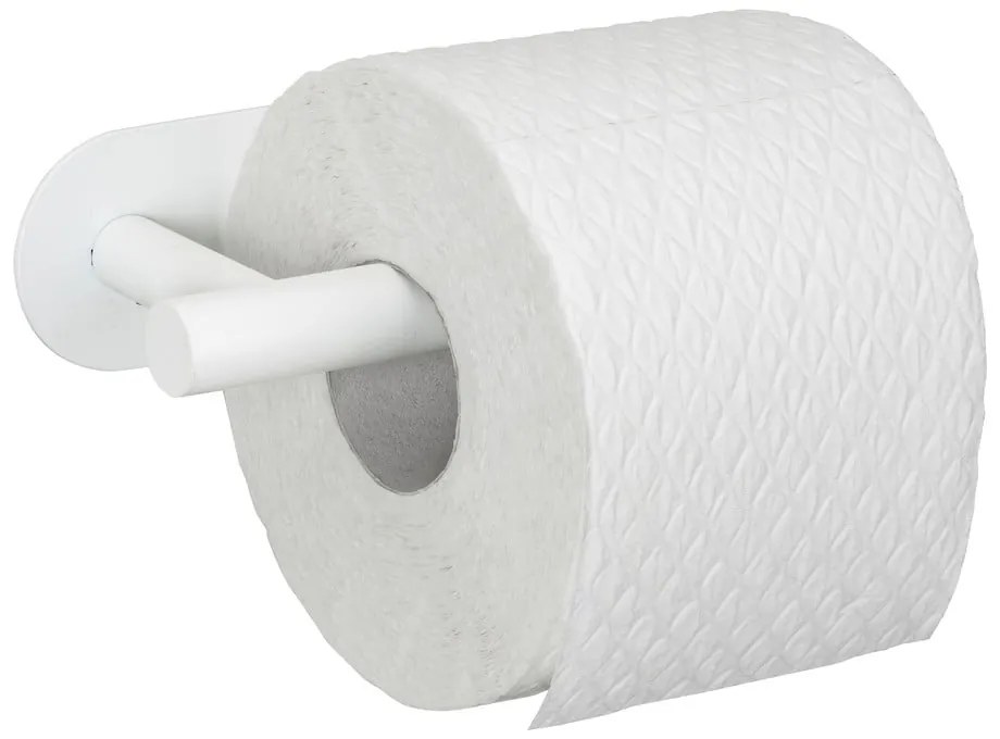 Suport pentru hârtie igienică alb autoadeziv din oțel inoxidabil Orea – Wenko