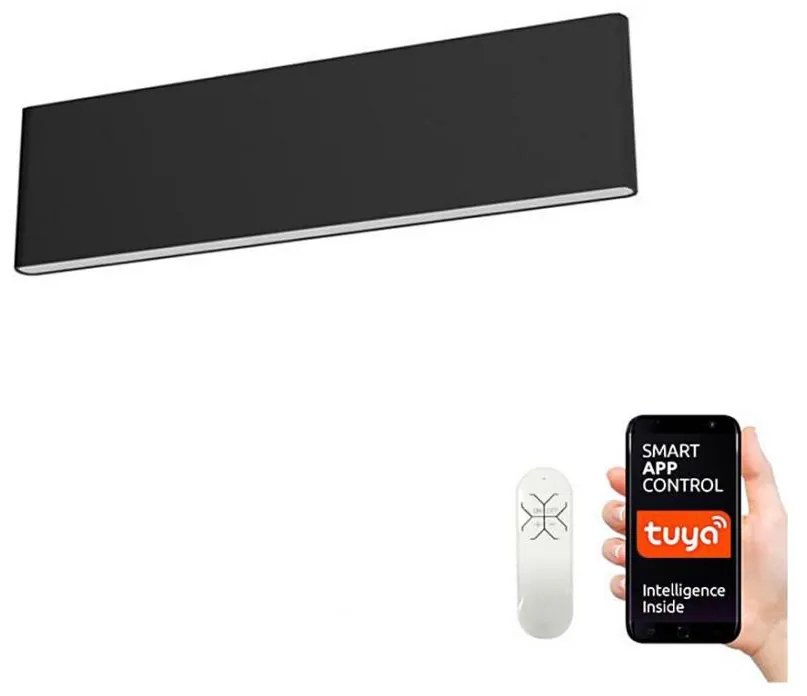 Immax NEO 07086L - Lampă LED de perete dimabilă LISTON LED/8W/230V negru+DO