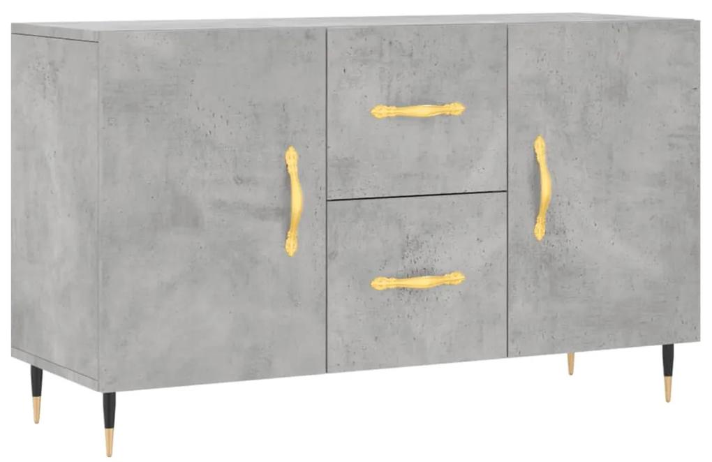 828152 vidaXL Servantă, gri beton, 100x36x60 cm, lemn compozit