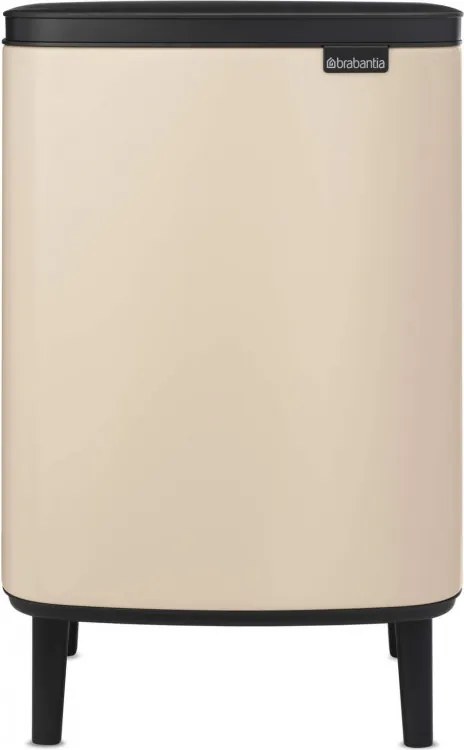 Cos de gunoi Brabantia Bo Small Hi 1010462, 12 L, Deschidere lina si silentioasa, Baza antiderapanta, Bej