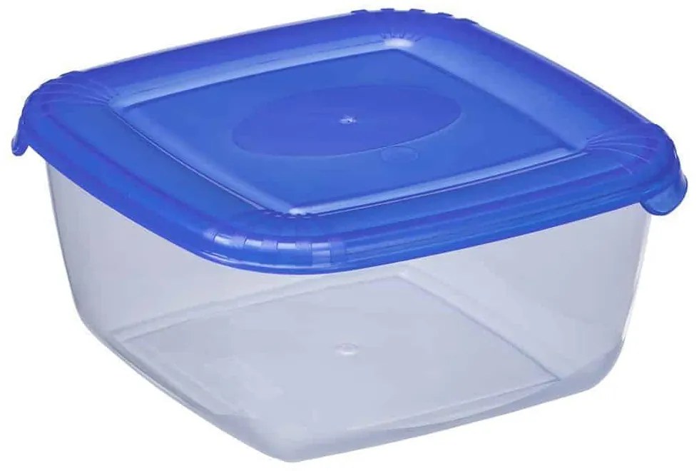 Cutie alimentară Polar pătrată cu Capac Albastru de 460 ml