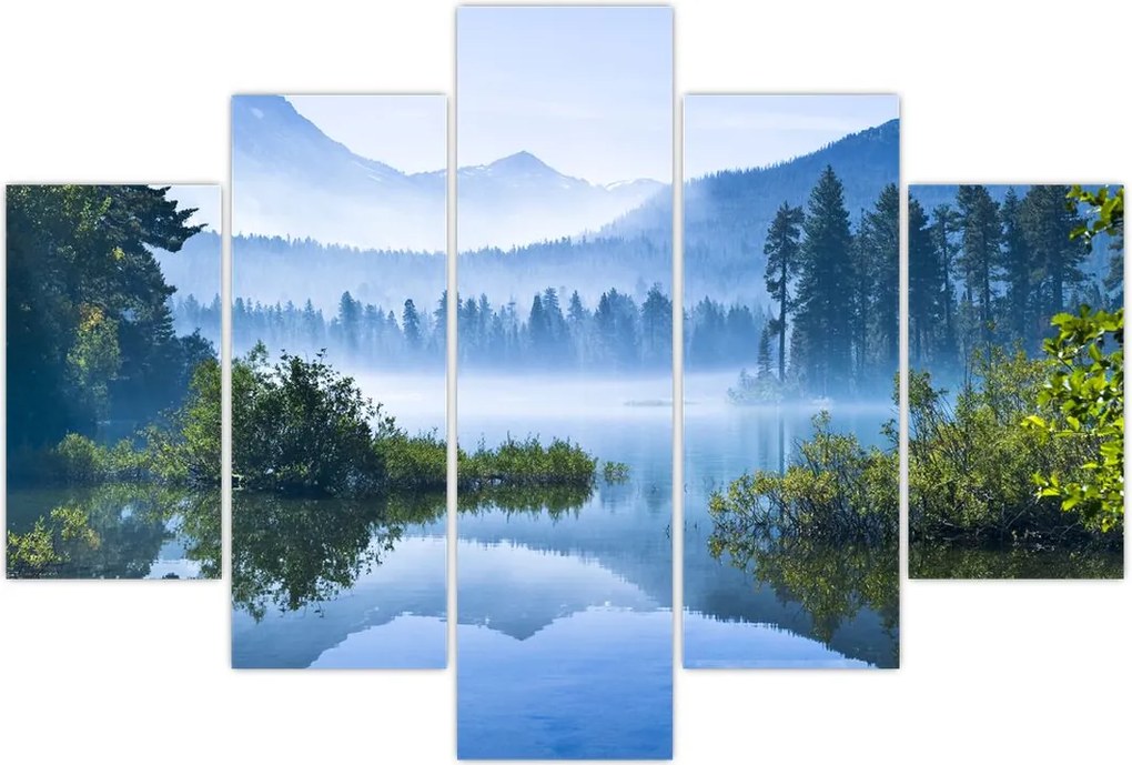 Tablou cu lac montan (150x105 cm)