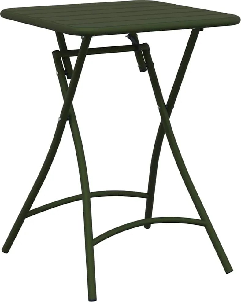 vidaXL Masă de bistro Verde închis 55 x 55 x 72,5 cm