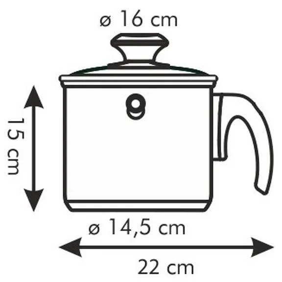 Oală pentru lapte Tescoma PRESTO, 2l