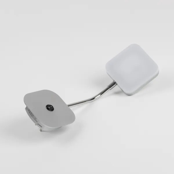 Lampă LED de perete cu priză, 3,2 W, 230 V, crom lucios