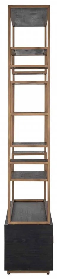 Biblioteca din stejar Hunter 120x222 cm