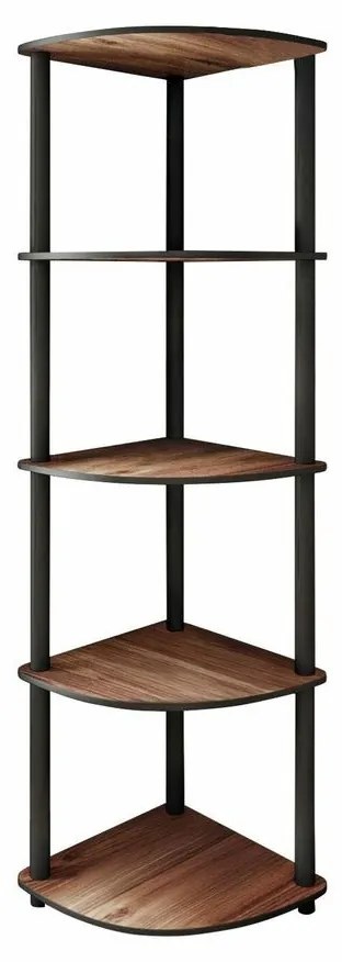 Raft Corner Walnut, 5 etajere, L