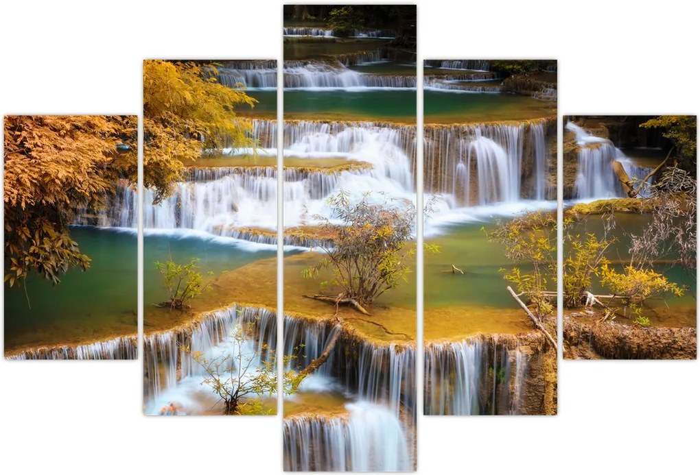 Tablou - Cascada Huay Mae Khamin, Thailanda (150x105 cm)