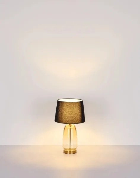 Globo 24142S - Lampă de masă CLASSY 1xE27/40W/230V negru/maro