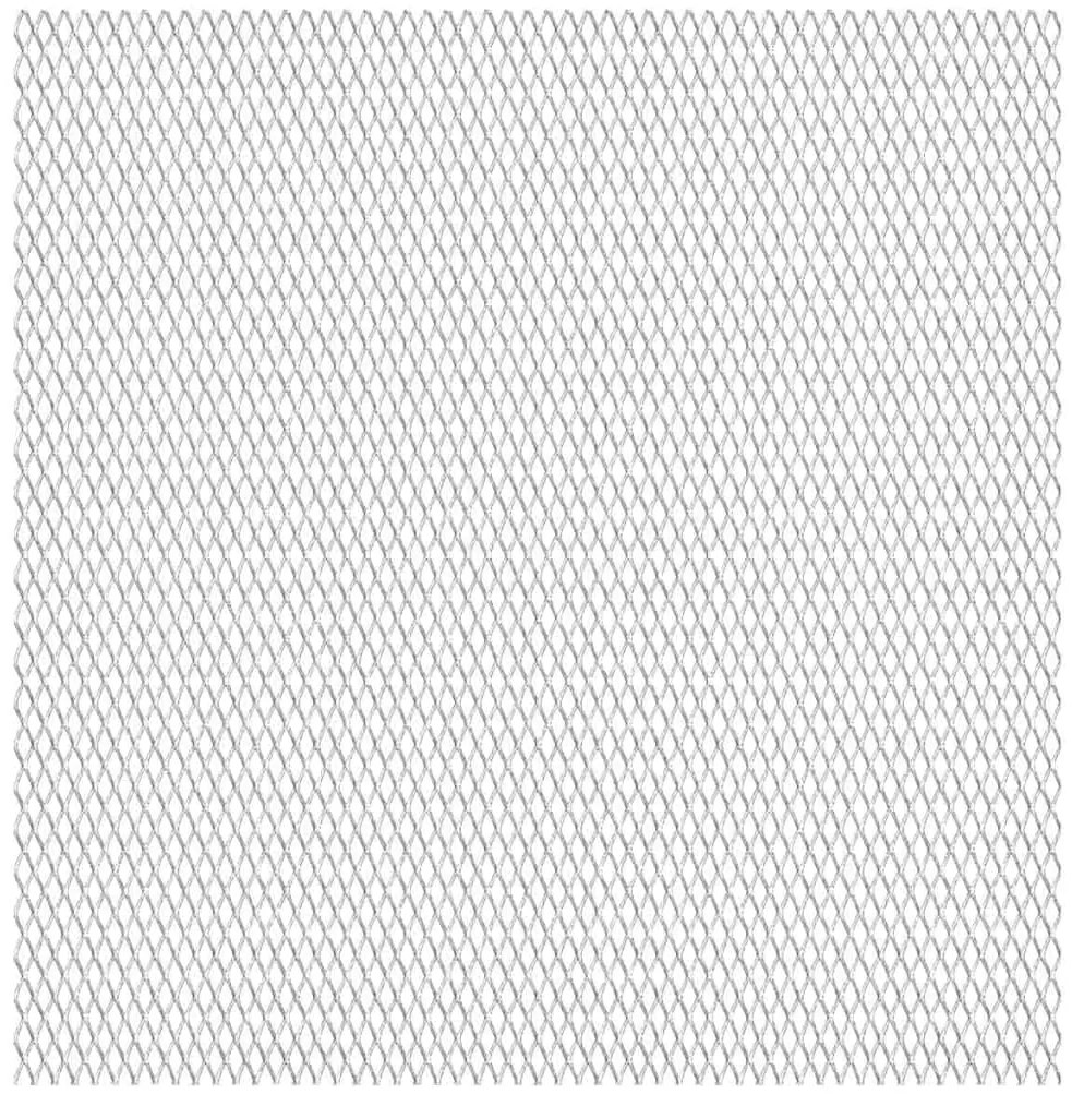 vidaXL Gard de sârmă grădină, 50x50 cm, 30x17x2,5 mm, oțel inoxidabil