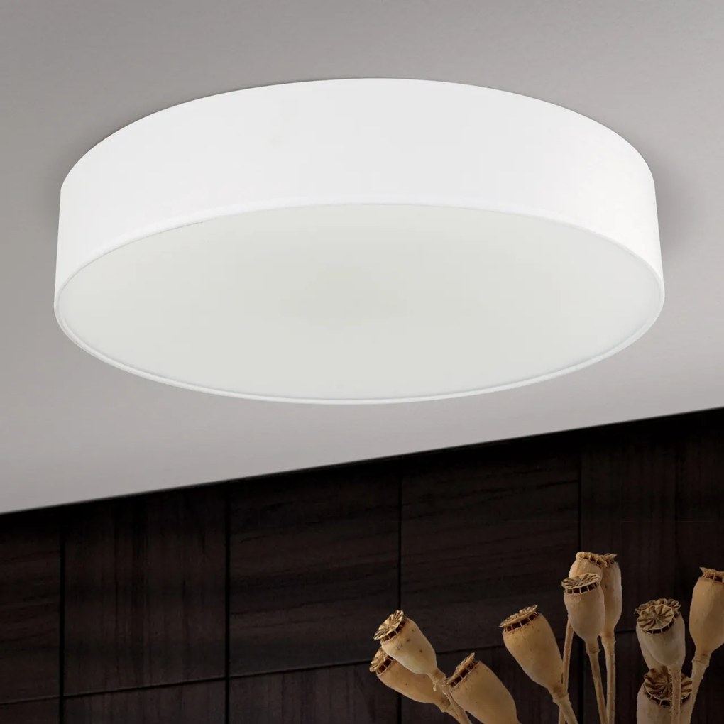 Lustra aplicata design modern Ufo 50cm alba
