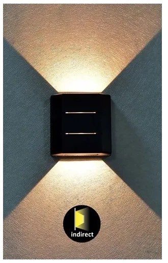 Aplică LED de exterior LIPPA LED/6W/230V IP54 neagră Rabalux 7319