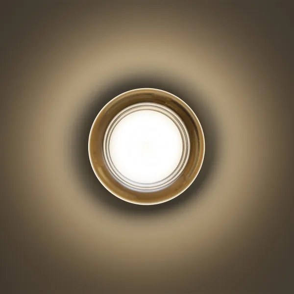 Ideal Lux - Plafonieră LED pentru baie LOLLY 1xGX53/9W/230V Ø10,5 cm auriu/fumuriu