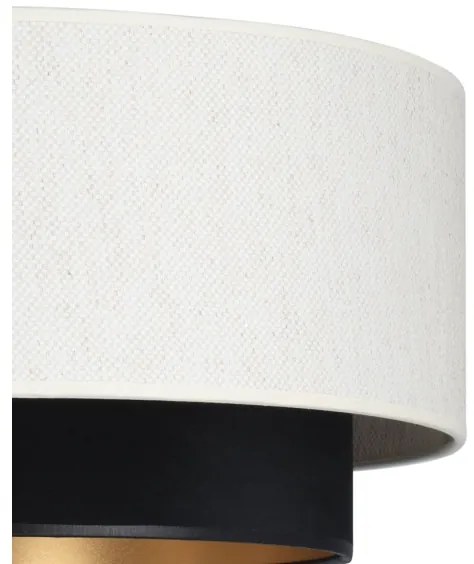 Lustră pe cablu NATIA 1xE27/60W/230V Ø45 cm alb/negru