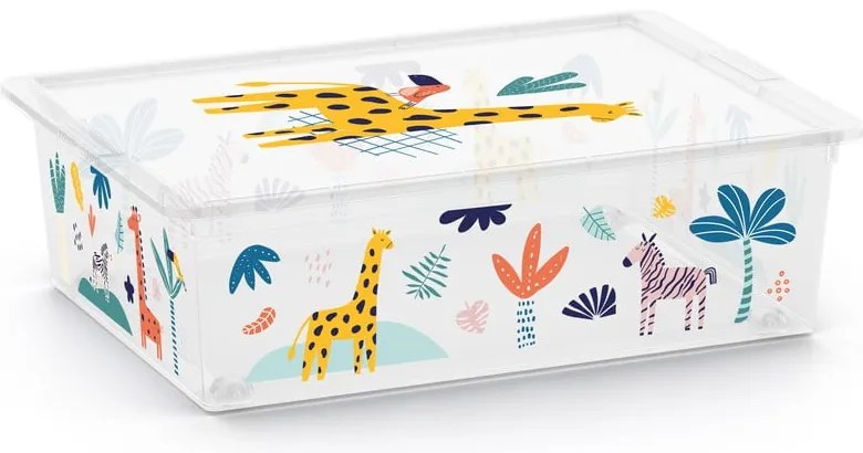 Cutie de depozitare pentru copii albă din plastic 55x39x16 cm C Box Style – KIS