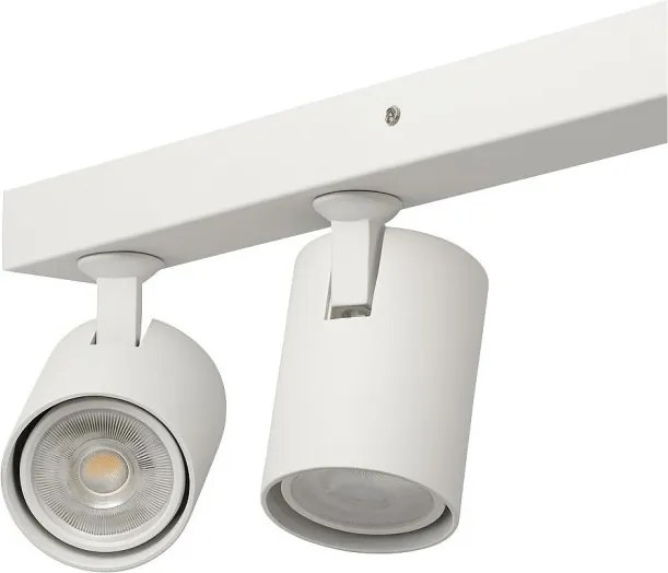 Plafoniera liniara alba cu 6 spoturi EXO 6, 200cm