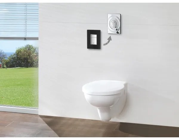 GROHE 38861000 - Placă de acționare SURF, 156 × 197 mm, crom lucios