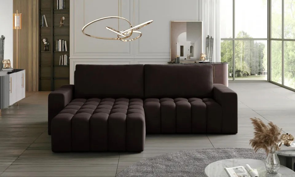 Coltar extensibil cu spatiu pentru depozitare, 250 x 175 x 92 cm, Bonett L1, Eltap